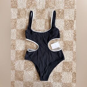 NWT ✨ SOLID & STRIPED Black and White One Piece